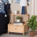 bali & pari Lalo Modern Bohemian Natural Brown Rattan 1-Drawer Nightstand - BSOWS018-Rattan-NS
