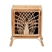 bali & pari Danna Modern Bohemian Natural Brown Rattan Nightstand - BSOWS025-Rattan-NS
