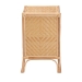 bali & pari Danna Modern Bohemian Natural Brown Rattan Nightstand - BSOWS025-Rattan-NS