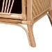 bali & pari Danna Modern Bohemian Natural Brown Rattan Nightstand - BSOWS025-Rattan-NS