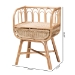 bali & pari Panchali Modern Bohemian Natural Brown Rattan Nightstand - BSOWS027-Rattan-NS