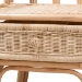 bali & pari Panchali Modern Bohemian Natural Brown Rattan Nightstand - BSOWS027-Rattan-NS