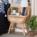bali & pari Panchali Modern Bohemian Natural Brown Rattan Nightstand - BSOWS027-Rattan-NS