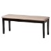 Baxton Studio Olympia Modern Beige Fabric and Espresso Brown Finished Wood 6-Piece Dining Set - BSORH386C-Sand/Dark Brown-6PC Dining Set