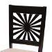 Baxton Studio Olympia Modern Beige Fabric and Espresso Brown Finished Wood 2-Piece Dining Chair Set - BSORH386C-Sand/Dark Brown-DC-2PK