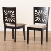 Baxton Studio Olympia Modern Beige Fabric and Espresso Brown Finished Wood 2-Piece Dining Chair Set - BSORH386C-Sand/Dark Brown-DC-2PK