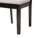 Baxton Studio Olympia Modern Grey Fabric and Espresso Brown Finished Wood 2-Piece Dining Chair Set - BSORH386C-Grey/Dark Brown-DC-2PK
