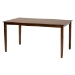 Baxton Studio Olympia Modern Grey Fabric and Walnut Brown Finished Wood 7-Piece Dining Set - BSORH386C-Grey/Walnut-7PC Dining Set