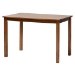Baxton Studio Olympia Modern Grey Fabric and Walnut Brown Finished Wood 5-Piece Dining Set - BSORH386C-Grey/Walnut-5PC Dining Set