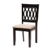 Baxton Studio Florencia Modern Beige Fabric and Espresso Brown Finished Wood 7-Piece Dining Set - BSORH388C-Sand/Dark Brown-7PC Dining Set