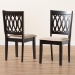 Baxton Studio Florencia Modern Beige Fabric and Espresso Brown Finished Wood 2-Piece Dining Chair Set - BSORH388C-Sand/Dark Brown-DC-2PK