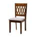 Baxton Studio Florencia Modern Grey Fabric and Walnut Brown Finished Wood 6-Piece Dining Set - BSORH388C-Grey/Walnut-6PC Dining Set