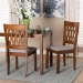 Baxton Studio Florencia Modern Grey Fabric and Walnut Brown Finished Wood 2-Piece Dining Chair Set - BSORH388C-Grey/Walnut-DC-2PK