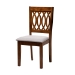 Baxton Studio Florencia Modern Grey Fabric and Walnut Brown Finished Wood 5-Piece Dining Set - BSORH388C-Grey/Walnut-5PC Dining Set