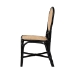 bali & pari Ayana Mid-Century Modern Two-Tone Black and Natural Brown Rattan Dining Chair - BSOAyana-Rattan-DC