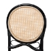 bali & pari Ayana Mid-Century Modern Two-Tone Black and Natural Brown Rattan Dining Chair - BSOAyana-Rattan-DC