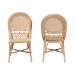 bali & pari Jelita Modern Bohemian Natural Brown Rattan 2-Piece Dining Chair Set - BSOJelita-Rattan-DC