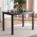 Baxton Studio Eveline Modern Espresso Brown Finished Wood 43-Inch Dining Table - BSORH7006-Dark Brown-DT