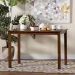 Baxton Studio Eveline Modern Walnut Brown Finished Wood 43-Inch Dining Table - BSORH7006-Walnut Brown-DT