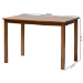 Baxton Studio Eveline Modern Walnut Brown Finished Wood 43-Inch Dining Table - BSORH7006-Walnut Brown-DT