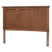 Baxton Studio Alarice Classic and Traditional Ash Walnut Finished Wood Queen Size Headboard