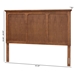 Baxton Studio Alarice Classic and Traditional Ash Walnut Finished Wood Queen Size Headboard - BSOMG9791-Ash Walnut-HB-Queen