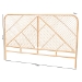 bali & pari Walid Modern Bohemian Natural Brown Rattan Queen Size Standalone Headboard - BSOWS029-Rattan-Headboard