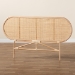bali & pari Reegan Modern Bohemian Natural Brown Rattan Queen Size Standalone Headboard - BSOWS030-Rattan-Headboard
