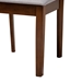 Baxton Studio Deanna Modern Grey Fabric and Walnut Brown Finished Wood 2-Piece Dining Chair Set - BSORH387C-Grey/Walnut-DC-2PK