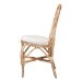 bali & pari Jerica Modern Bohemian Natural Brown Rattan Dining Chair - BSORCN010-Rattan-DC