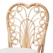 bali & pari Jerica Modern Bohemian Natural Brown Rattan Dining Chair - BSORCN010-Rattan-DC