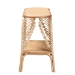 bali & pari Bastet Modern Bohemian Natural Brown Rattan 2-Tier Console Table - BSORBS033-Rattan-Console