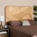 bali & pari Delphi Modern Bohemian Natural Brown Rattan Queen Size Standalone Headboard - BSOHB025-Rattan-HB-Queen