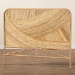 bali & pari Delphi Modern Bohemian Natural Brown Rattan Queen Size Standalone Headboard - BSOHB025-Rattan-HB-Queen
