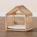 bali & pari Pieta Modern Bohemian Natural Brown Rattan Pet Bed - BSOPB001-Rattan-Pet Bed