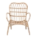 bali & pari Bajo Modern Bohemian Natural Brown Rattan Arm Chair - BSOBajo-Rattan-CC