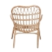 bali & pari Bajo Modern Bohemian Natural Brown Rattan Arm Chair - BSOBajo-Rattan-CC