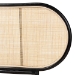 bali & pari Reegan Modern Bohemian Two-Tone Black and Natural Brown Rattan Queen Size Standalone Headboard - BSOWS030-Rattan-Black/Natural-HB-Queen