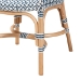bali & pari Luciana Modern French Blue and White Weaving Natural Rattan Bistro Chair - BSOLuciana-Rattan-DC