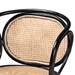 bali & pari Palesa Modern Bohemian Two-Tone Black and  Natural Brown Rattan Dining Chair - BSOWS032-Black-Rattan-DC