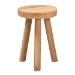 Baxton Studio Terah Mid-Century Modern Natural Brown Teak Wood Ottoman Footstool