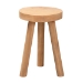 bali & pari Terah Mid-Century Modern Natural Brown Teak Wood Ottoman Footstool - BSOSolo-Natural-Stool