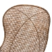 bali & pari Sabelle Japandi Greywashed Rattan and Black Metal 2-Piece Dining Chair Set - BSOSanta2-Light Grey Rattan-DC