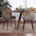 bali & pari Sabelle Japandi Greywashed Rattan and Black Metal 2-Piece Dining Chair Set - BSOSanta2-Light Grey Rattan-DC