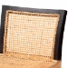 bali & pari Lingga Modern Bohemian Dark Brown Mahogany Wood and Natural Rattan Counter Stool - BSOLingga-Mahogany-CS