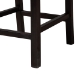 bali & pari Laymi Modern Bohemian Dark Brown Mahogany Wood and Seagrass Counter Stool - BSOLaymi-Mahogany-CS