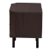 Baxton Studio Norwood Modern Transitional Two-Tone Black and Espresso Brown Finished Wood 2-Drawer End Table - BSOLV34ST3424WI-MW-Side Table