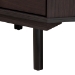 Baxton Studio Norwood Modern Transitional Two-Tone Black and Espresso Brown Finished Wood 2-Drawer End Table - BSOLV34ST3424WI-MW-Side Table