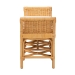 bali & pari Nairi Modern Bohemian Natural Brown Rattan Bench - BSOWS21-Rattan-Bench