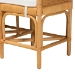 bali & pari Nairi Modern Bohemian Natural Brown Rattan Bench - BSOWS21-Rattan-Bench